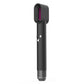 Black shockproof silicone case for hair modeling dryer, with dark purple inlet slot