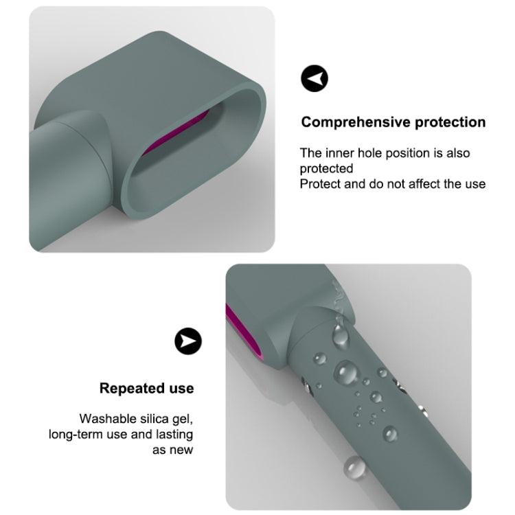 Shockproof silicone case with open end and protective sleeve, water-drop detail