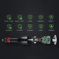 Black car USB charger with exposed circuit board and safety protection icons