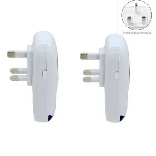 Ultrasonic mosquito repeller with multi-pin plug, white device body