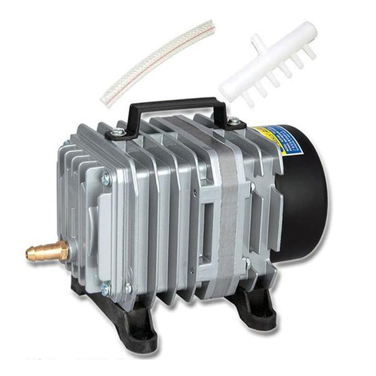 Electromagnetic air pump compressor with brass inlet fitting and outlet tube
