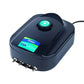 Aquarium air pump unit with control dial and side outlet connectors