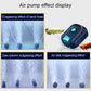 Aquarium air pump with connected air lines showing bubbling effect