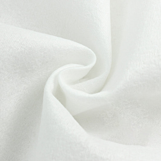 White disposable cotton face towel, soft textured wipe sheet
