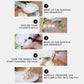 Hand noodle pressing machine kit with molds shown for preparing and pressing noodle dough