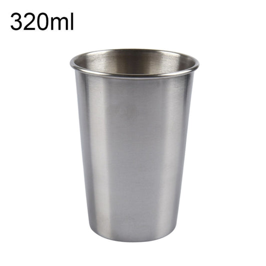 Electropolished stainless steel wine cup, silver, 320ml capacity
