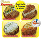 Potato Express microwave potato cooker bag promo graphic for up to 4 potatoes