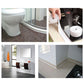 PVC waterproof sealing tape applied along bathroom tile edges around fixtures