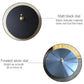 Wall clock dial options: matte black face and frosted silver round dial with gold knob