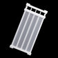 Adjustable white cabinet shelf panel with side locking brackets