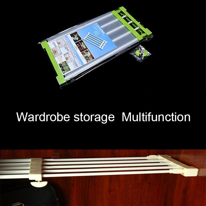 Adjustable wardrobe storage baffle shelf panel, angled view of white frame and ribs