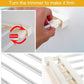 Adjustable wardrobe storage baffle shelf tightening knob screws and locking trim