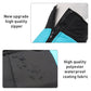 Pet dog insulated vest, black with blue panels, upgraded zipper and water-repellent fabric