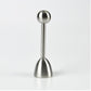 Stainless steel egg opener tool, two dome ends connected by a rod