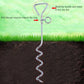 Stainless steel spiral tie-out stake with traction ring for dog leash attachment