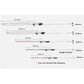 Telescopic wardrobe clothes rail with measurement diagram showing stretch range