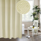 Waterproof beige shower curtain with honeycomb texture polyester, 200x220cm