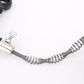 Coiled metal auger cable with threaded connector ends for sink and pipe cleaning