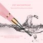 Pink water-resistant ear endoscope probe with metal tip and protective coating