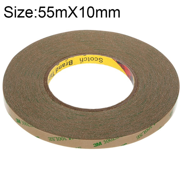 Double-sided adhesive tape roll, 10mm wide transparent ultra-thin strip, brown backing
