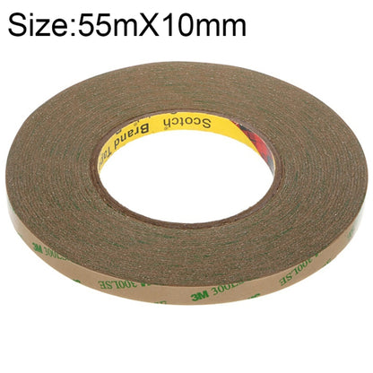 Double-sided adhesive tape roll, 10mm wide transparent ultra-thin strip, brown backing