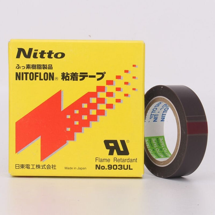 High-temperature Teflon sealing tape roll with yellow NITTO box, No.903UL