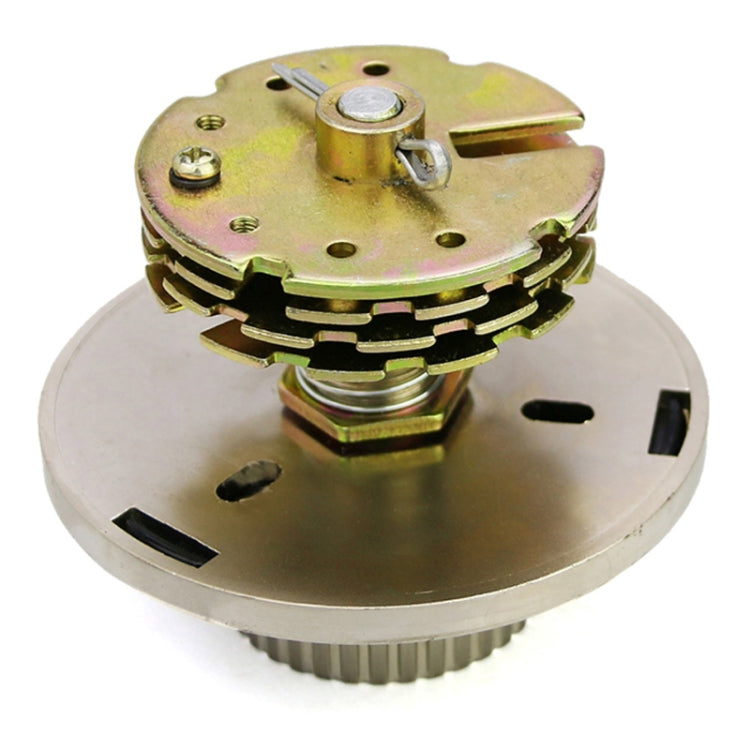 Mechanical code disk lock back plate with exposed pins and mounting tabs