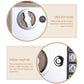 Champagne gold lock box face with circular key knob and hidden emergency keyhole