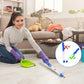 Blue and white handheld insect suction trap catcher with suction tube and LED light