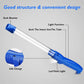 Blue handheld insect suction trap catcher with USB charging port and LED flash light