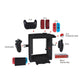Charging base stand parts diagram with controller grips, ball joint, and disc holder
