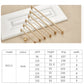 Gold cabinet hardware set: five curved bar drawer handles with mounting holes