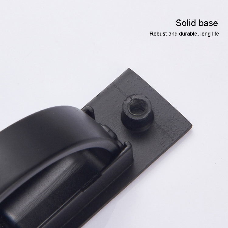 Black flip cover latch button with screw base for mounting