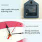 Ultra-quiet wall clock movement mechanism with gears and battery compartment housing