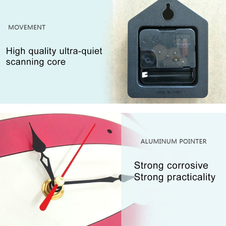 Ultra-quiet wall clock movement mechanism with gears and battery compartment housing