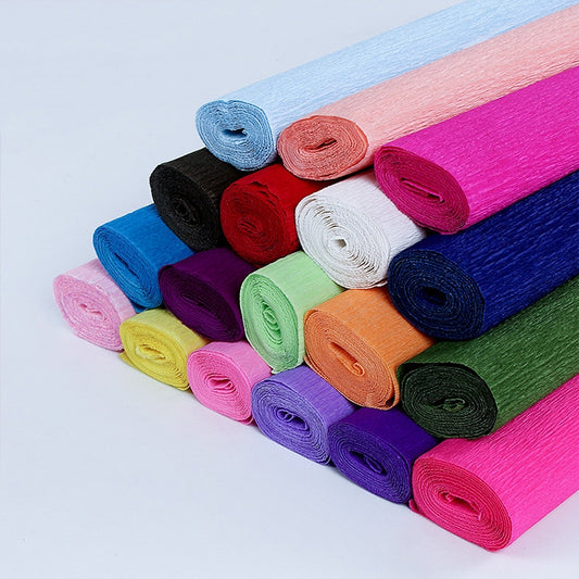 Mixed-color DIY craft paper rolls with yellow and green tones
