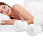 Pair of white silicone nasal air purifier inserts with textured, porous surface