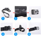 Life jacket strap system with buckles and adjustment clips