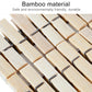 Close-up of bamboo peg clips with metal spring clamps along the wooden slats