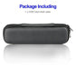 Dark EVA cable storage case with zipper and smooth protective hard shell