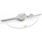 Stainless steel foldable keychain tool with long blade extended 180 degrees