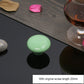 Glazed ceramic cabinet drawer handle with green knob; includes 25mm screw length
