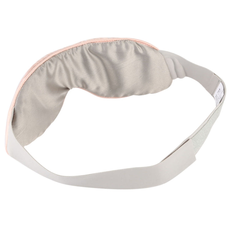Graphene USB eye mask with gray inner lining and pink-edged padded eye cover