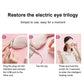 Pink graphene eye mask cross-section illustration with layered heating film texture