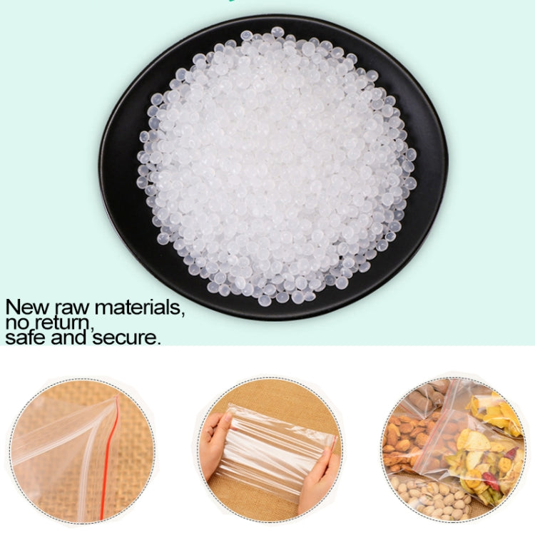 Clear zip lock packaging bags showing secure seal and material durability