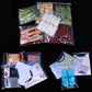 Clear PE self-sealing zip lock packaging bags, 12x18cm, used for storing items