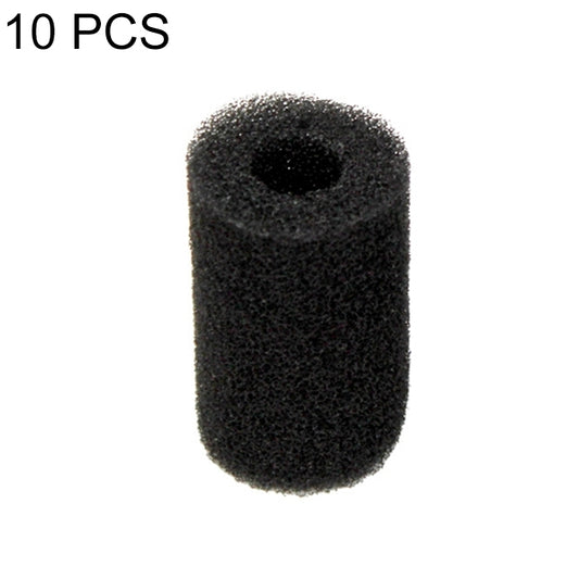 Black aquarium filter suction port foam sleeve, open-ended cylinder