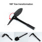Folding shovel with pivoting spade blade, extended for digging