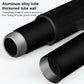 Black folding shovel handle with aluminum tube end and textured grip
