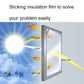 One way privacy window film with light and UV ray effect diagram